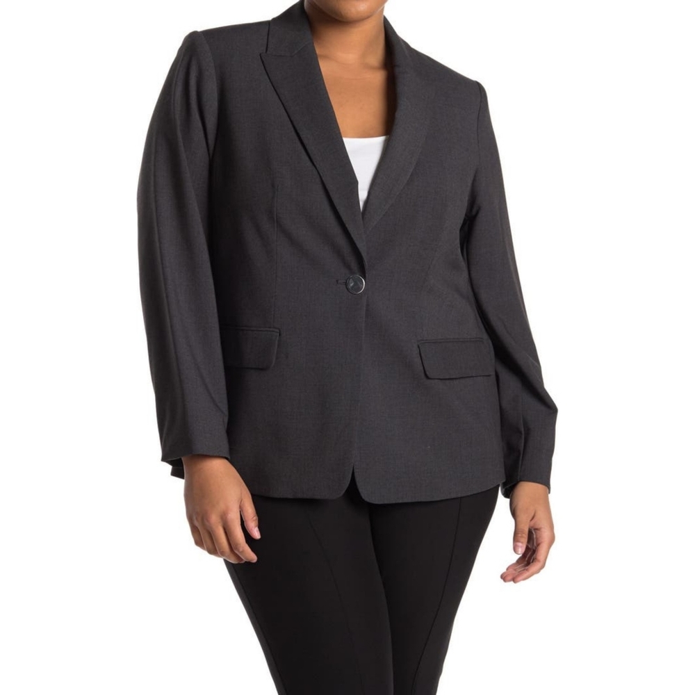 Calvin Klein Solid Blazer Size 6 - image 1